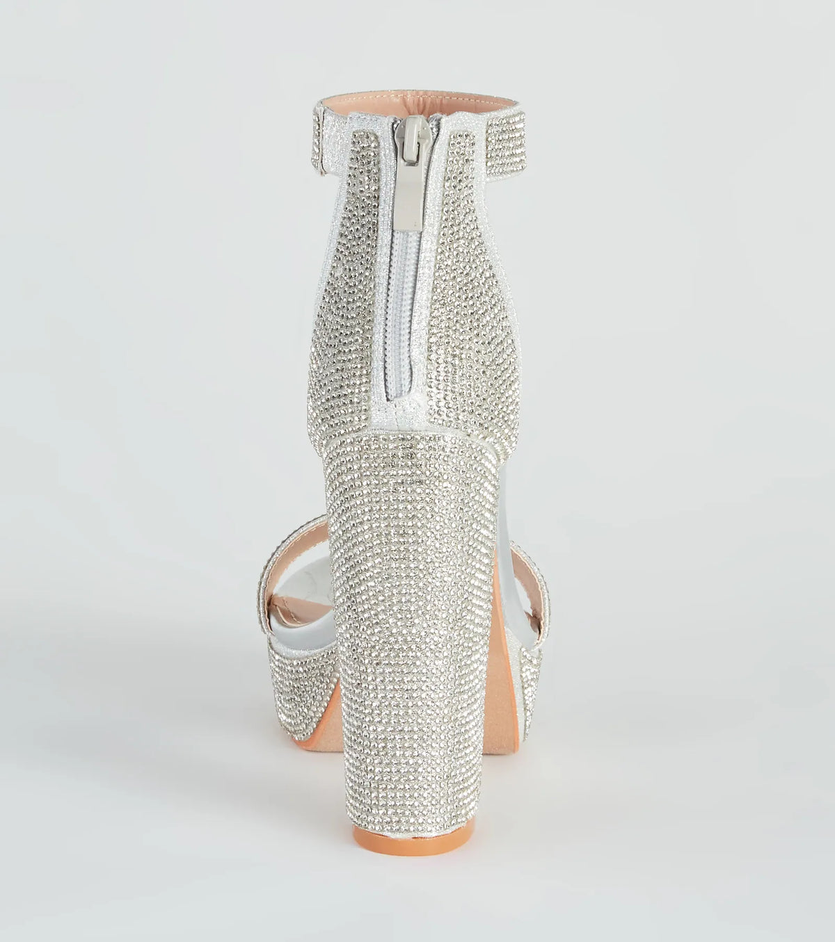 Stroke Of Midnight Rhinestone Heels