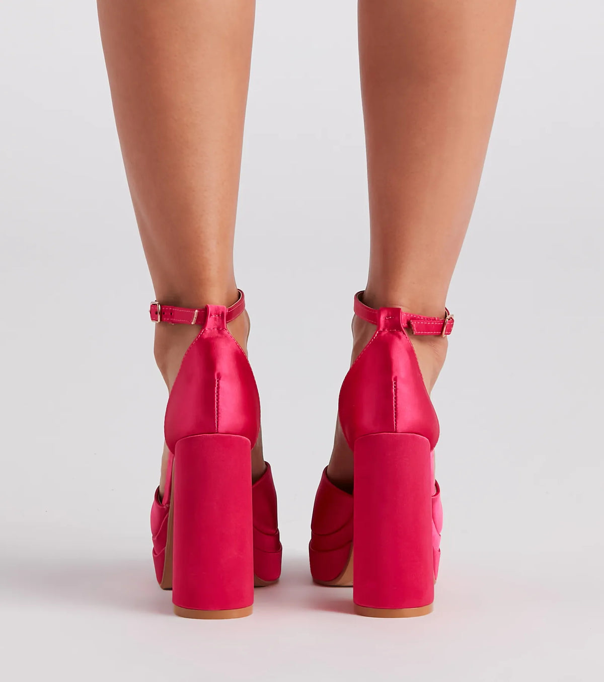 Something New Satin Platform Heels