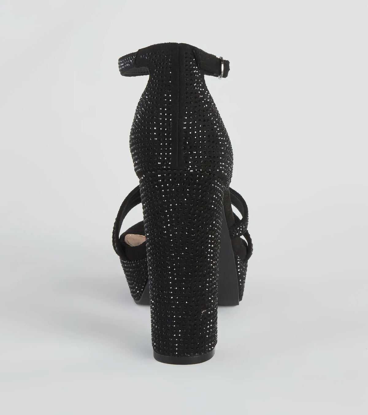 Glitzy Status Rhinestone Platform Heels