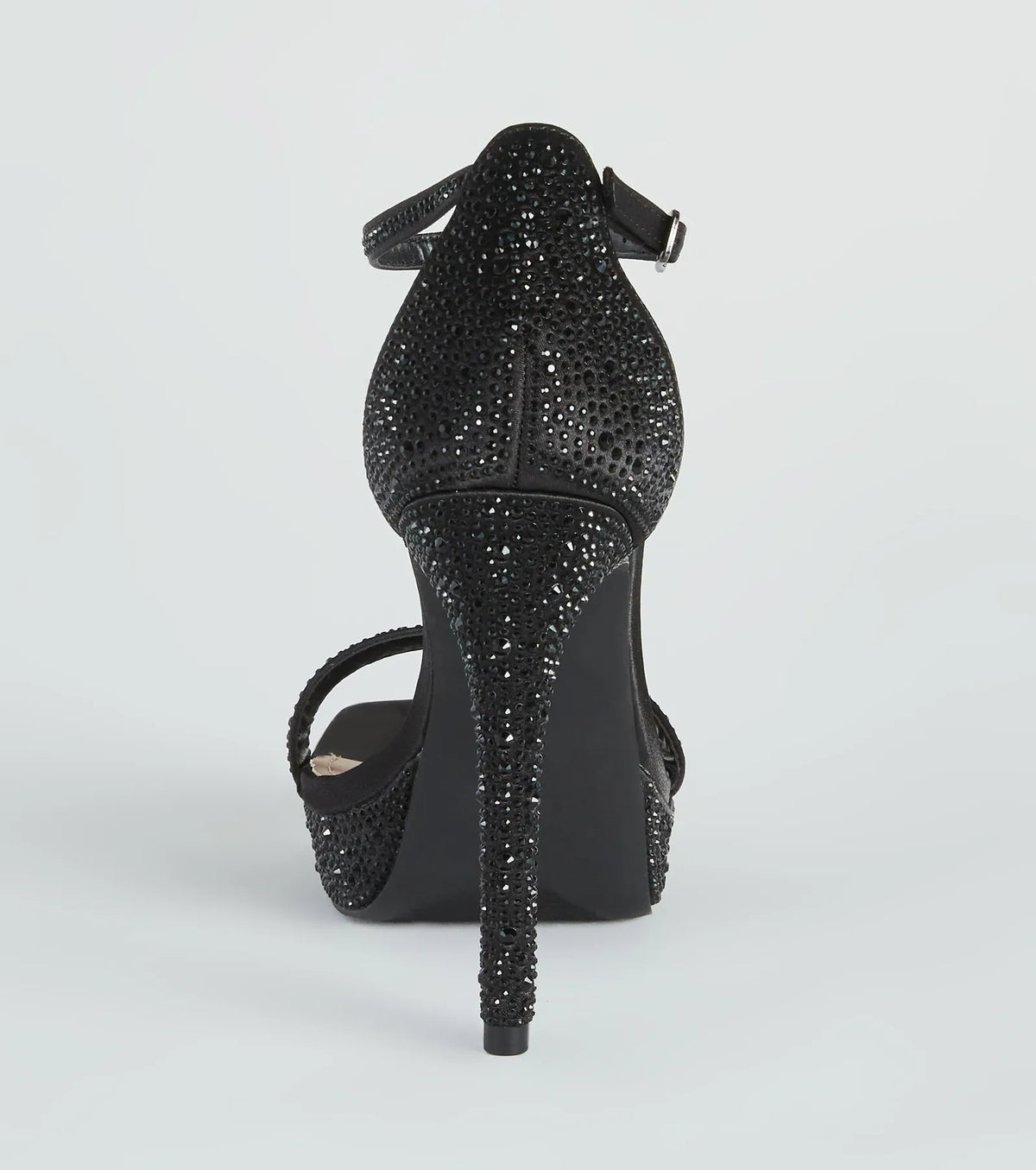 Sparkle At Midnight Rhinestone Platform Heels