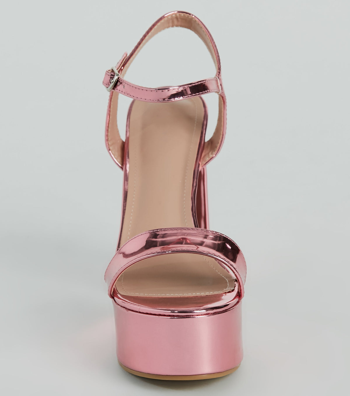 Plot Twist Patent Platform Block Heels