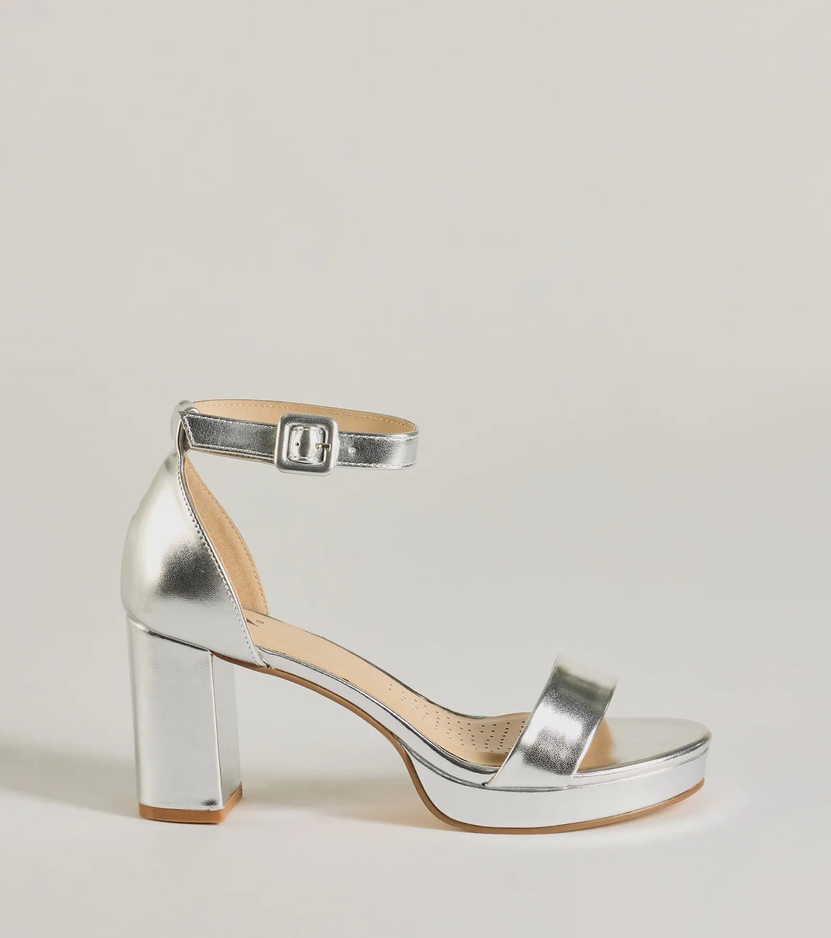 Shimmer and Shine Metallic Platform Block Heels