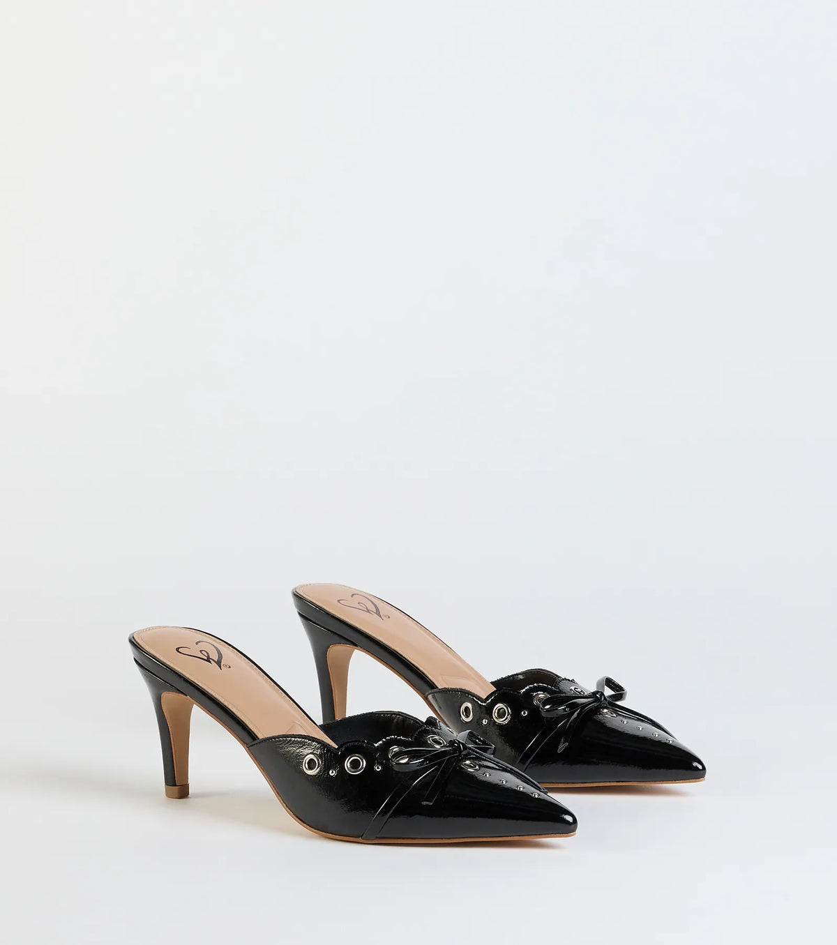 Sweetest Gift Closed Toe Bow Stiletto Pumps