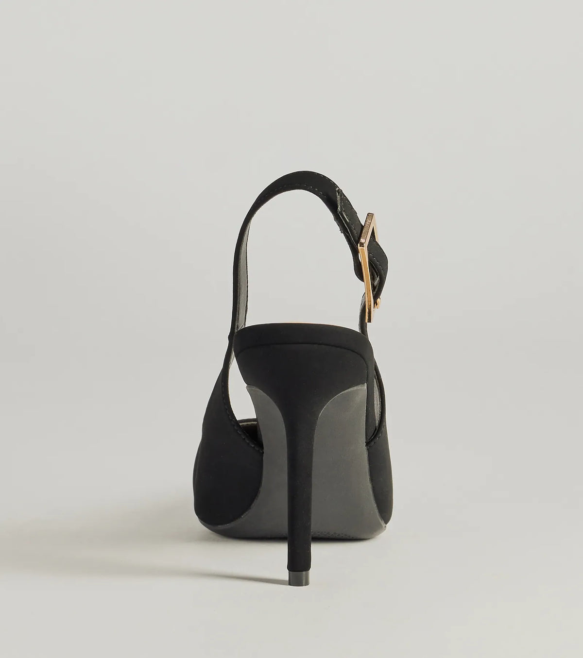 Classically Chic Buckle Slingback Pumps