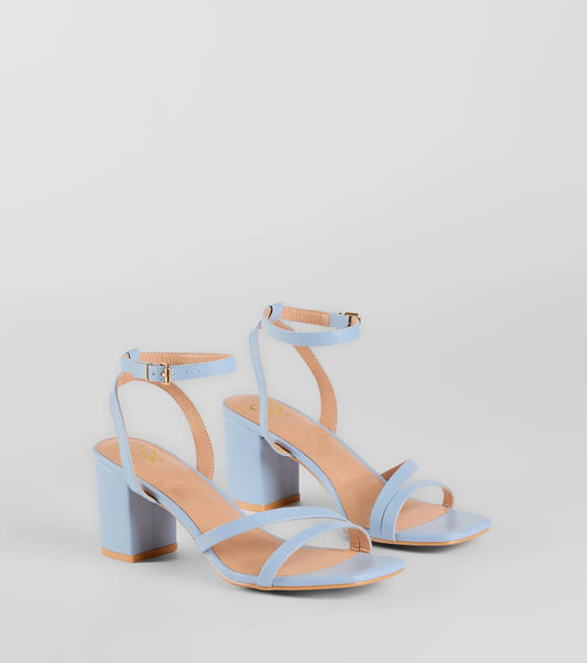 Gorgeous Height Strappy Block Heels