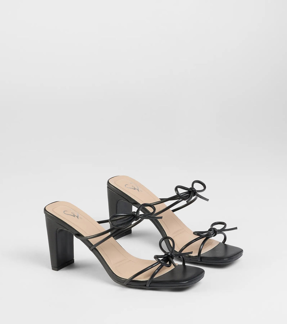Finest Hour Bow Strappy Mules