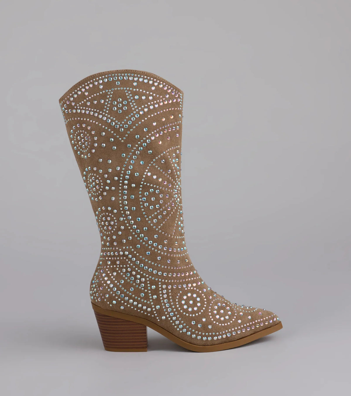 Glam Strut Rhinestone Cowboy Boots