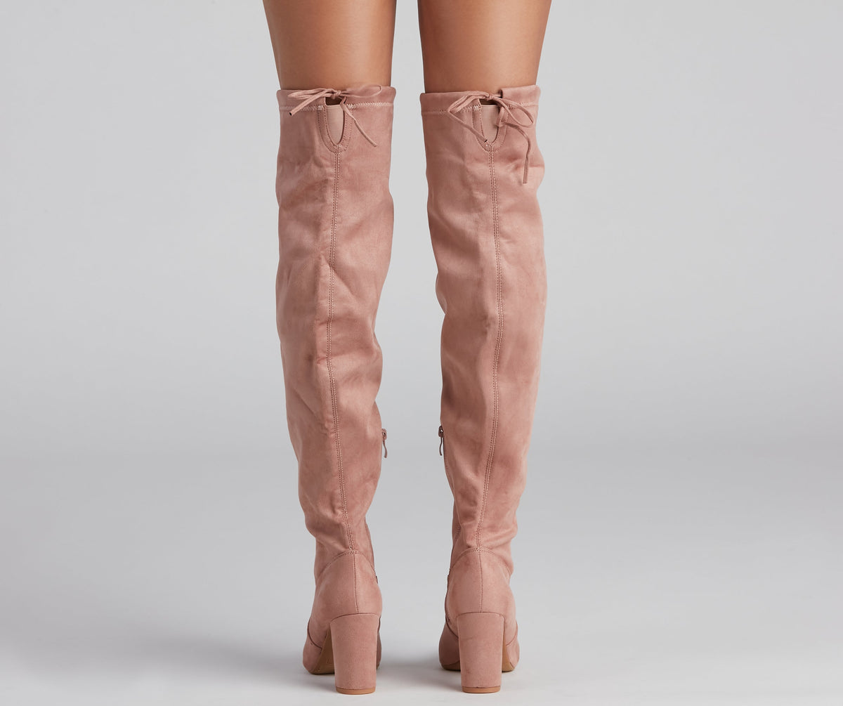 Classic Chic Faux Suede Boots