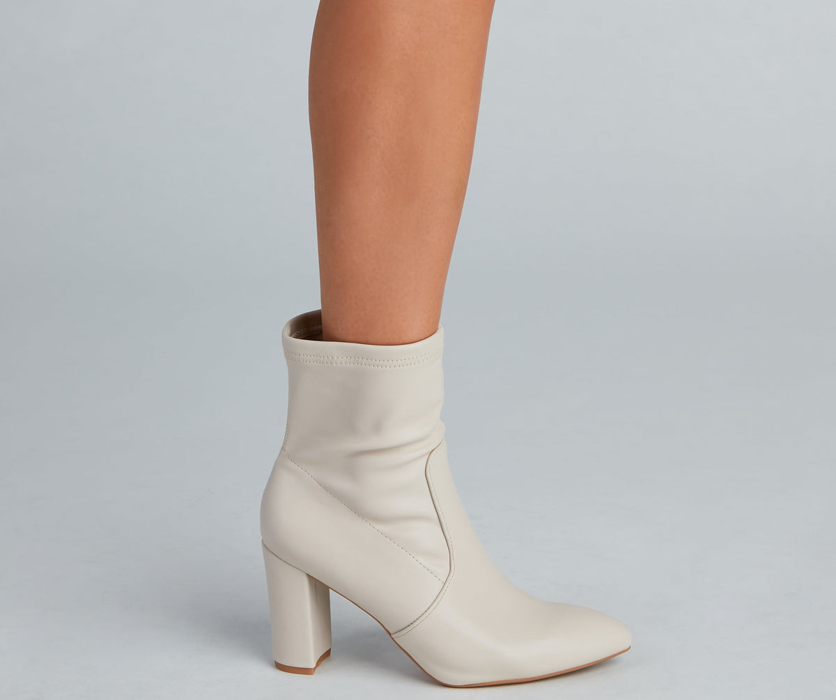 Strut Worthy Faux Leather Booties