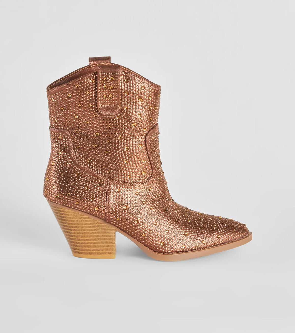 Glitzy Rhinestone Western Booties