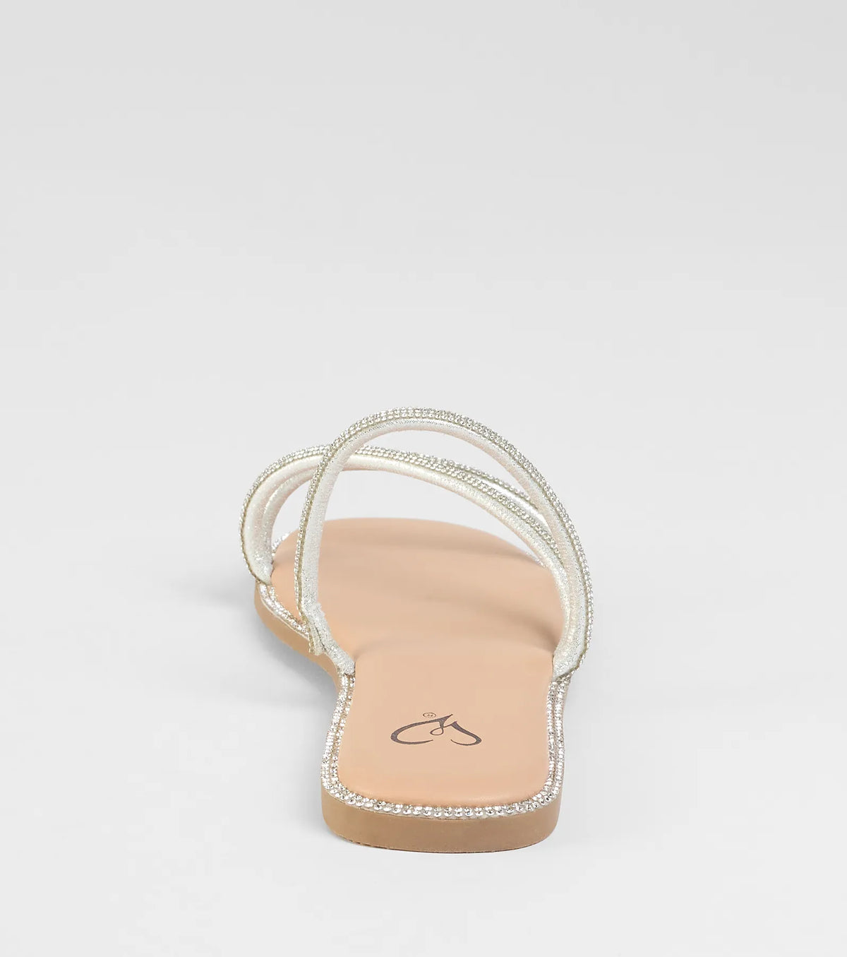 Always Glowing Rhinestone Strap Sandals