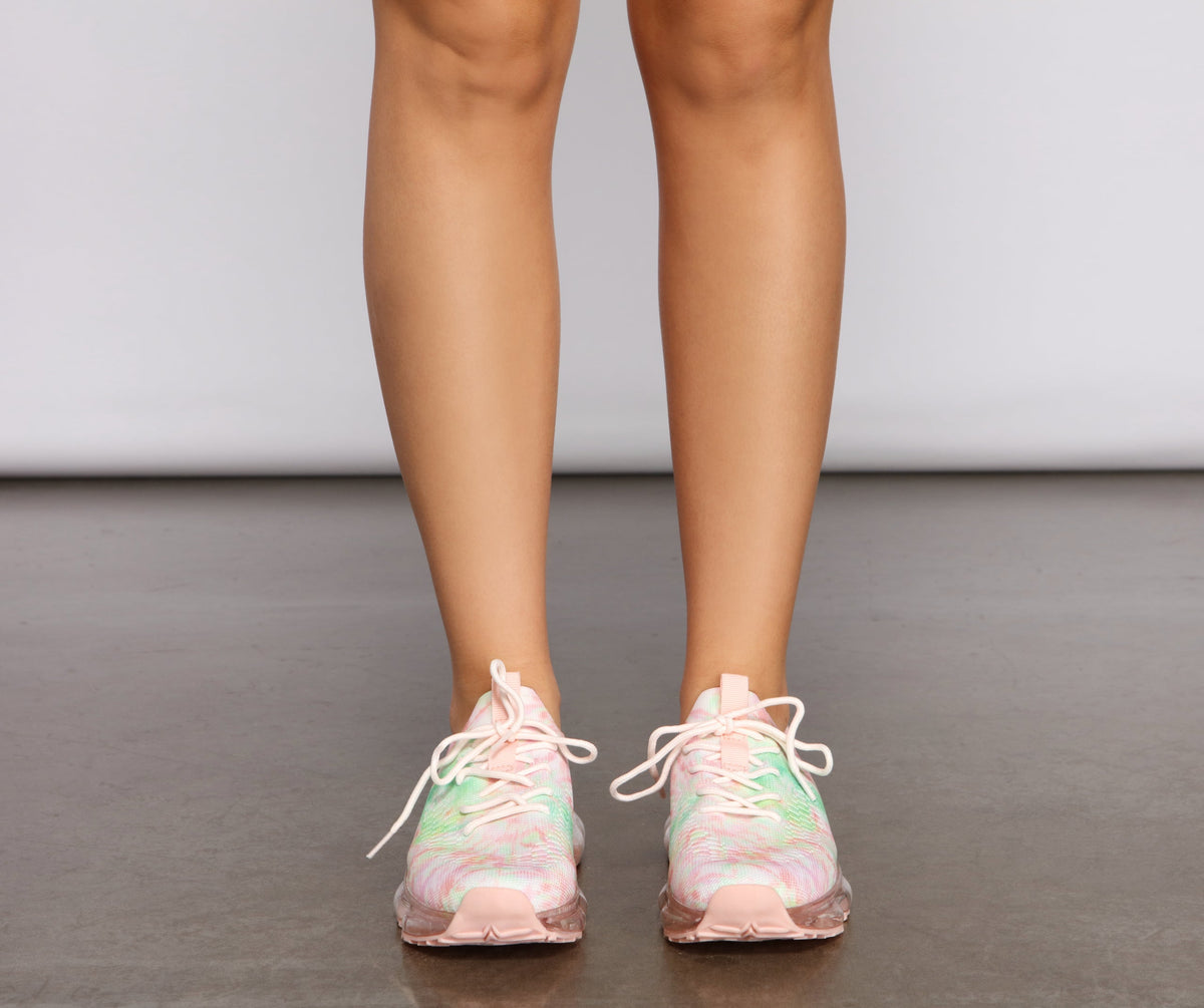 Keepin' Knit Retro Tie Dye Sneakers