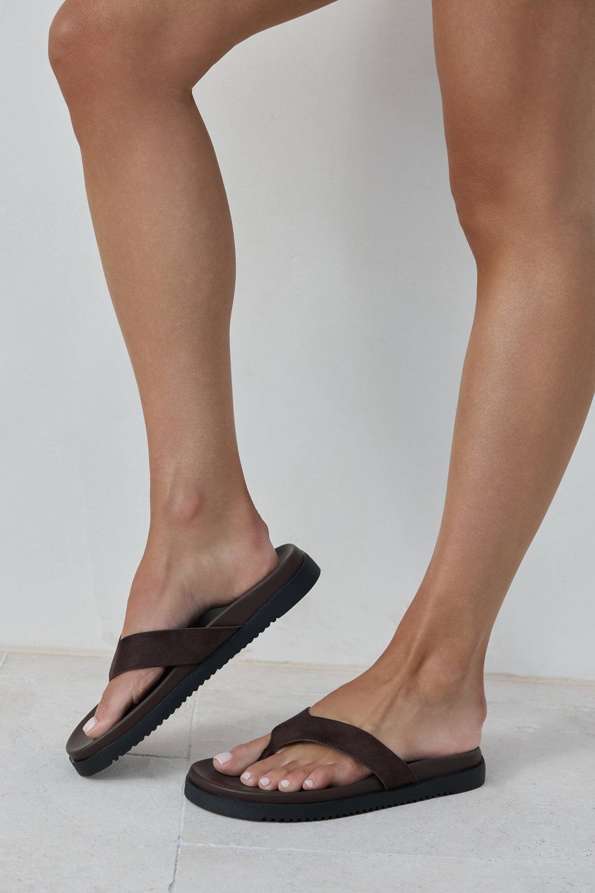 Aila Sandal Dark Cacao Suede