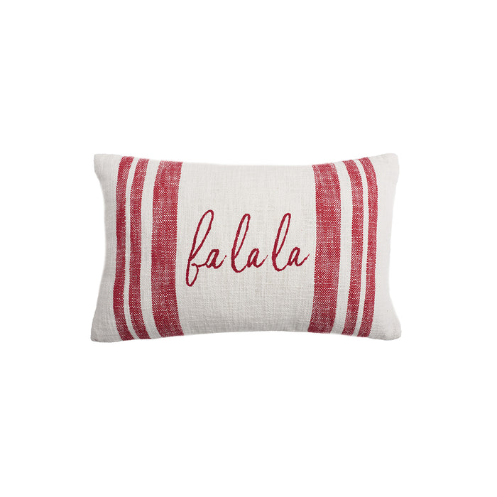 A 14in. x 22in. morgan falala pillow.
