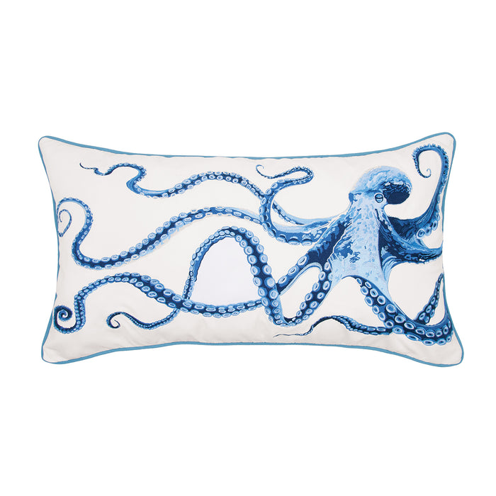 A 14in. x 26in. Holy Kraken Indoor Outdoor Lumbar Pillow.