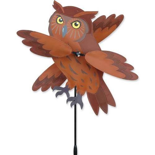 17" Brown Owl Whirligig