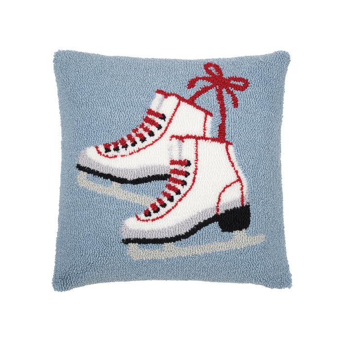 A 18in. x 18in. Ice Skates Pillow.