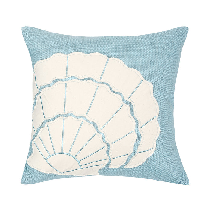 A 18in. x 18in. Shell Pillow.