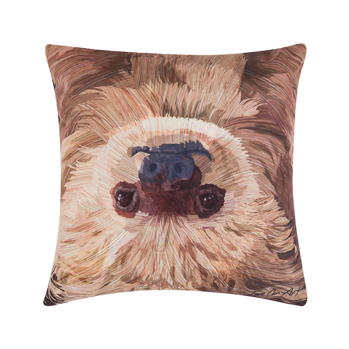 A 18in. x 18in. Sloth To Do Indoor Outdoor Pillow.