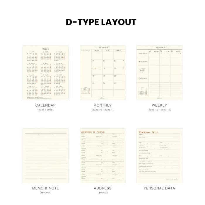 2027 Weekly Planner My Diary Square