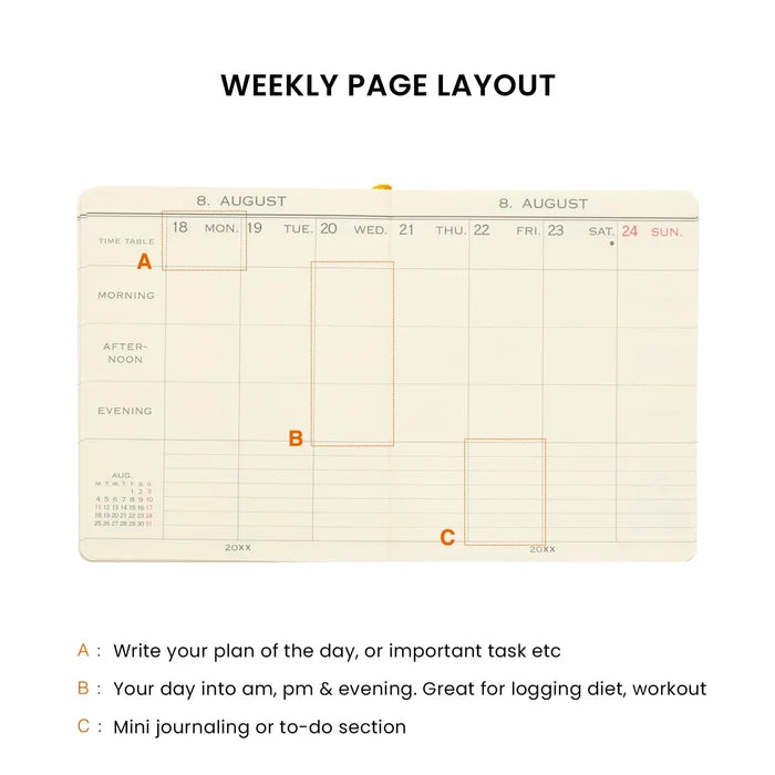 2027 Weekly Planner My Diary Square