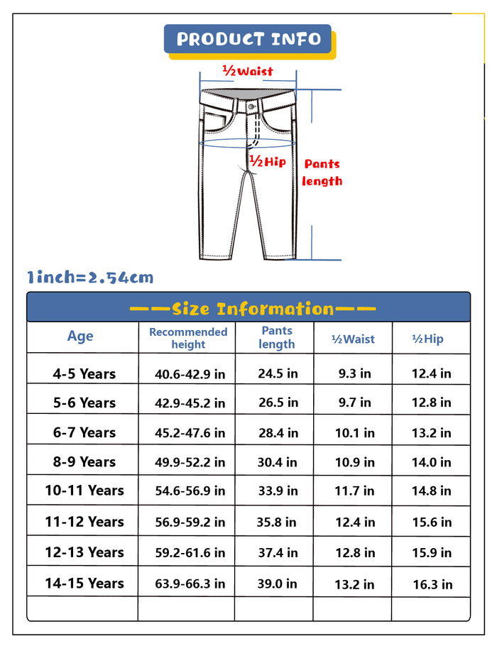 5-15T Little Girls Embroidery Slim Jeans Pants