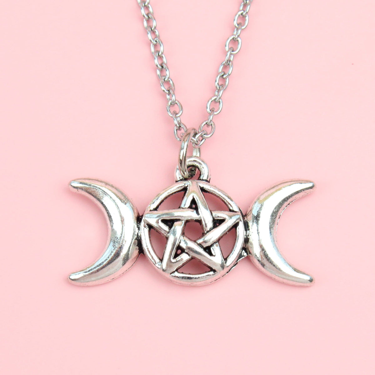 Pentagram & Moon Necklace