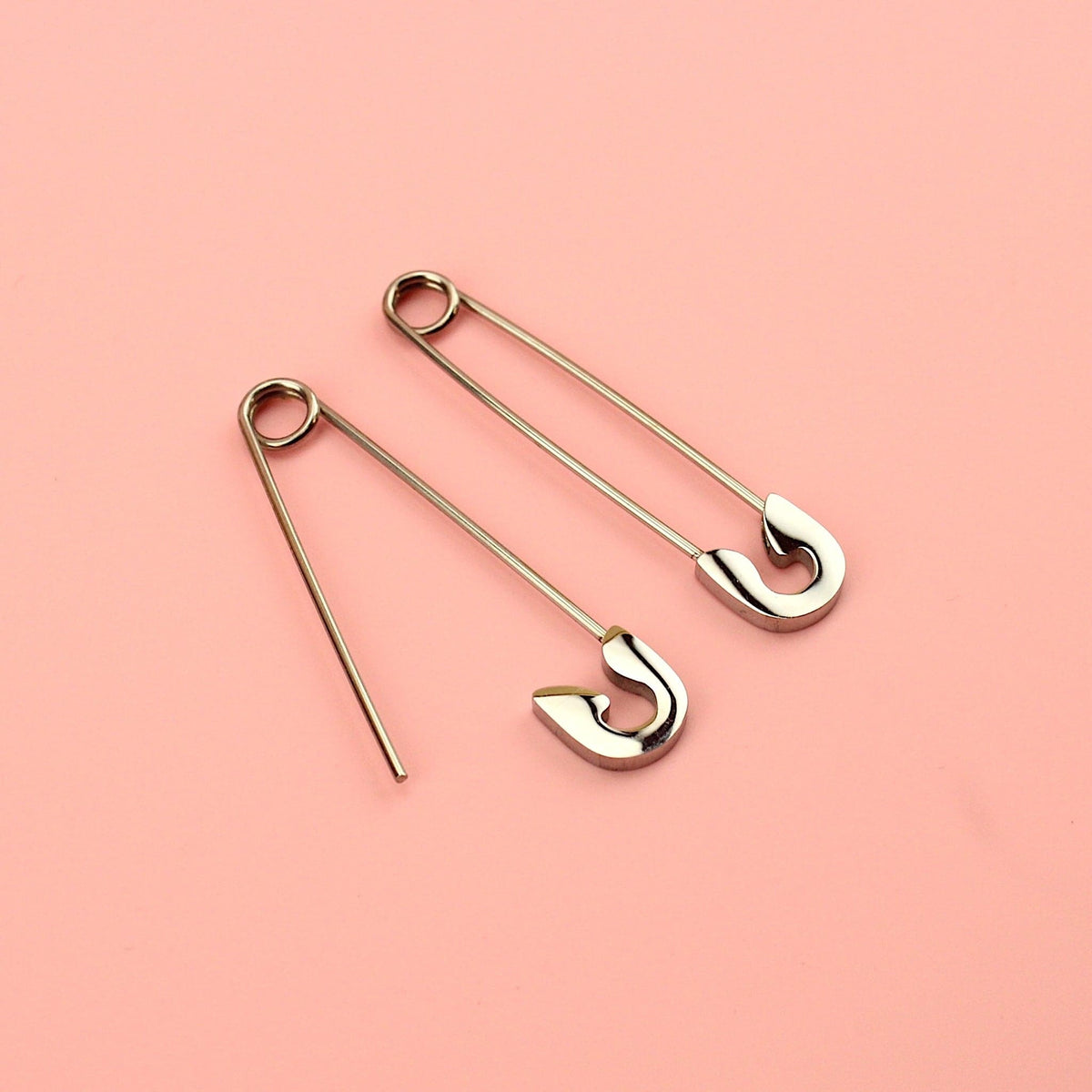 Pin it to Win it Safety Pin Earrings