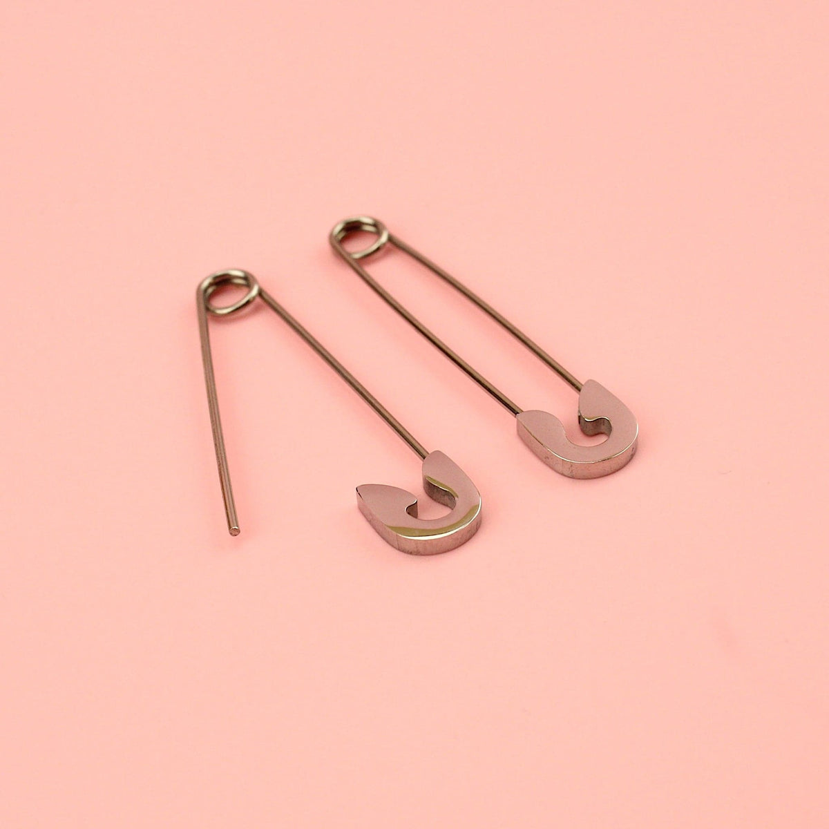 Pin it to Win it Safety Pin Earrings