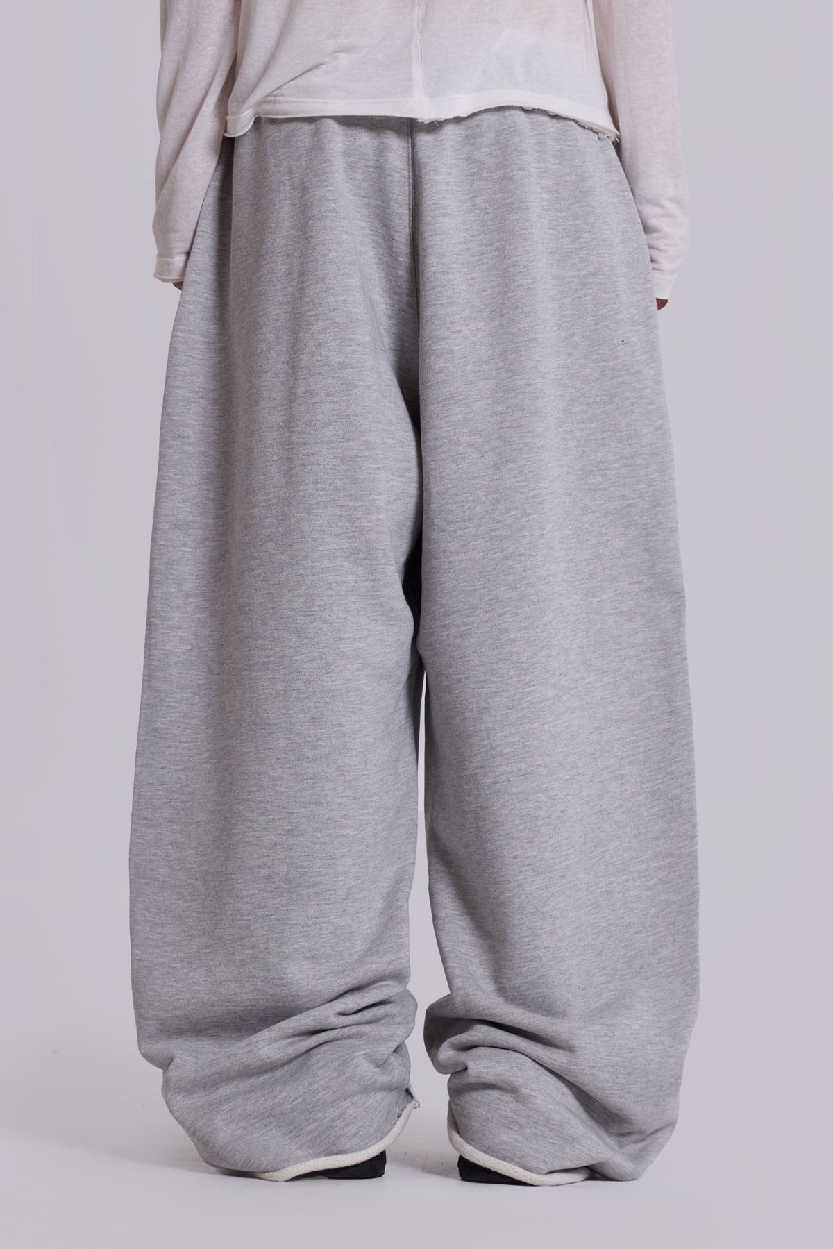 Grey Marl Baggy Monster Joggers