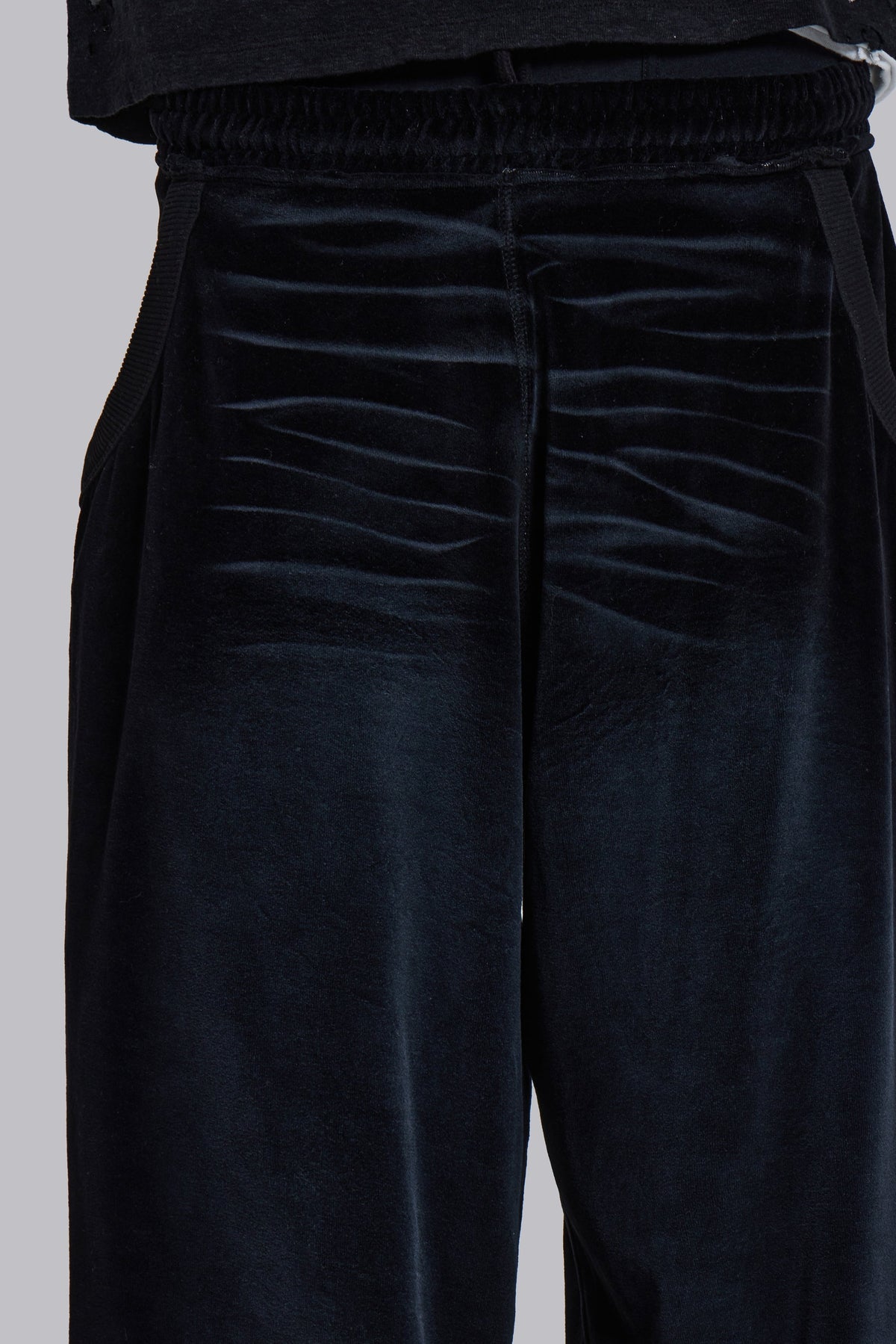 Denim Wash Velour Monster Jogger
