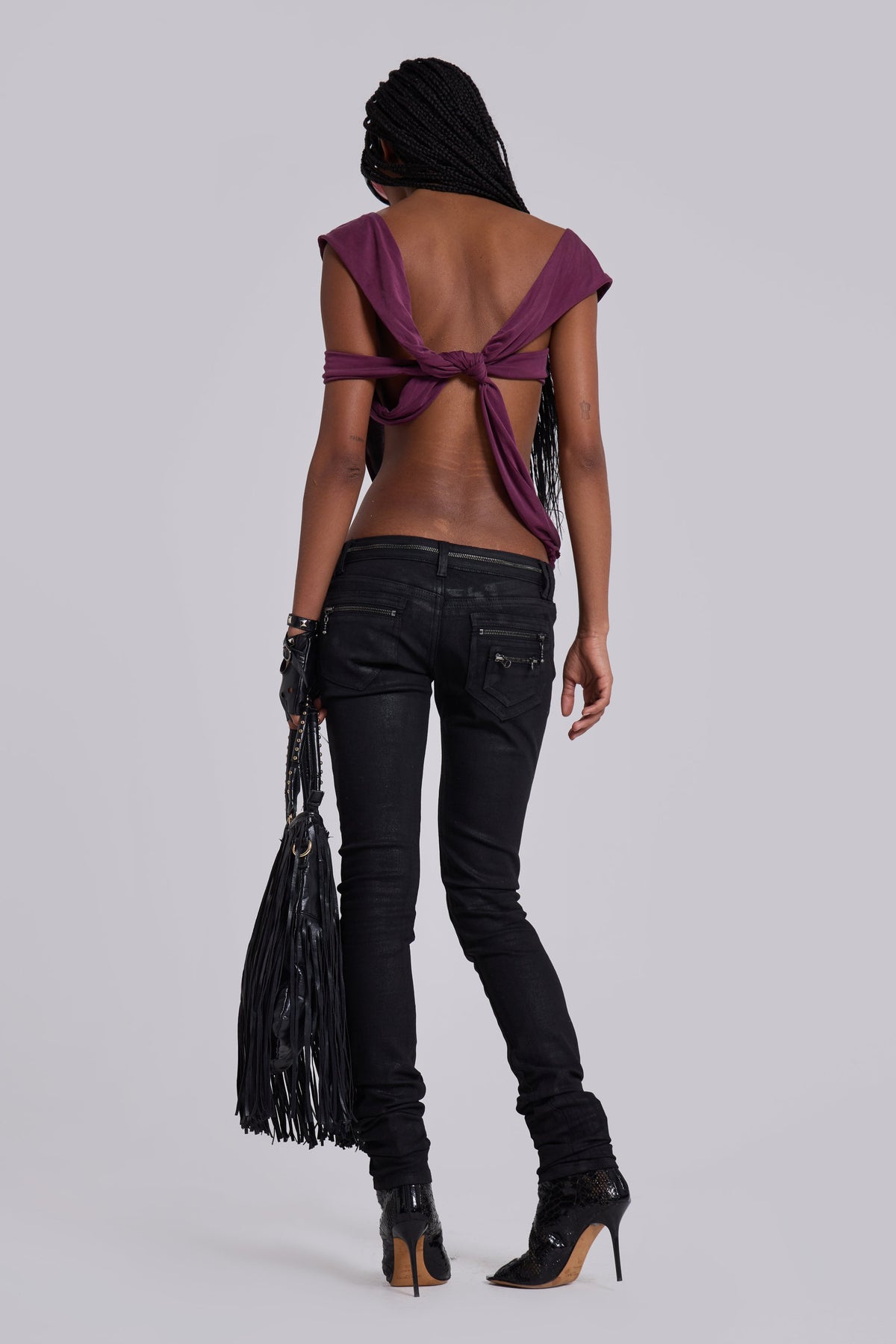Liana Asymmetric Drape Top