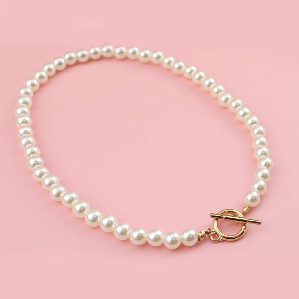 Pearlfectly Simple Necklace (Gold Plated)