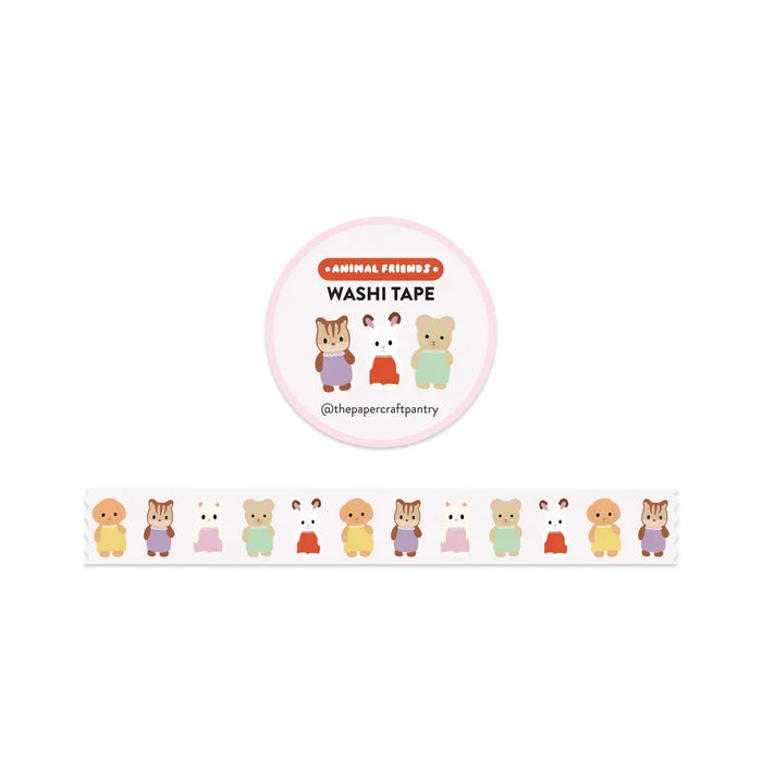 Animal Friends Washi