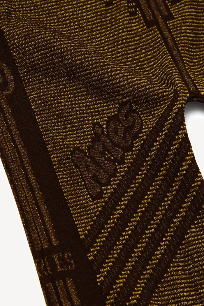 Aries Arise - Base Layer Leggings - Black/Gold-Jupes et Pantalons-FTAR00300