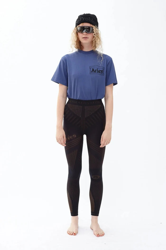 Aries Arise - Base Layer Leggings - Black/Gold-Jupes et Pantalons-FTAR00300