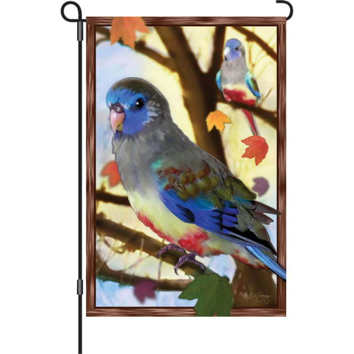 Autumn Blue Bonnets Garden Flag