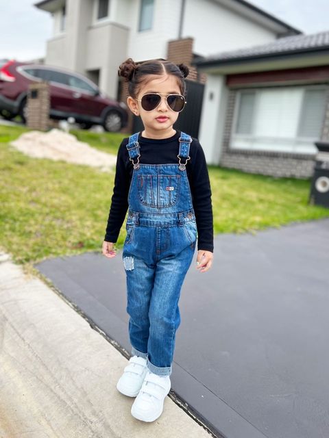 Baby Denim Overalls Soft Cute Jeans Jumpers