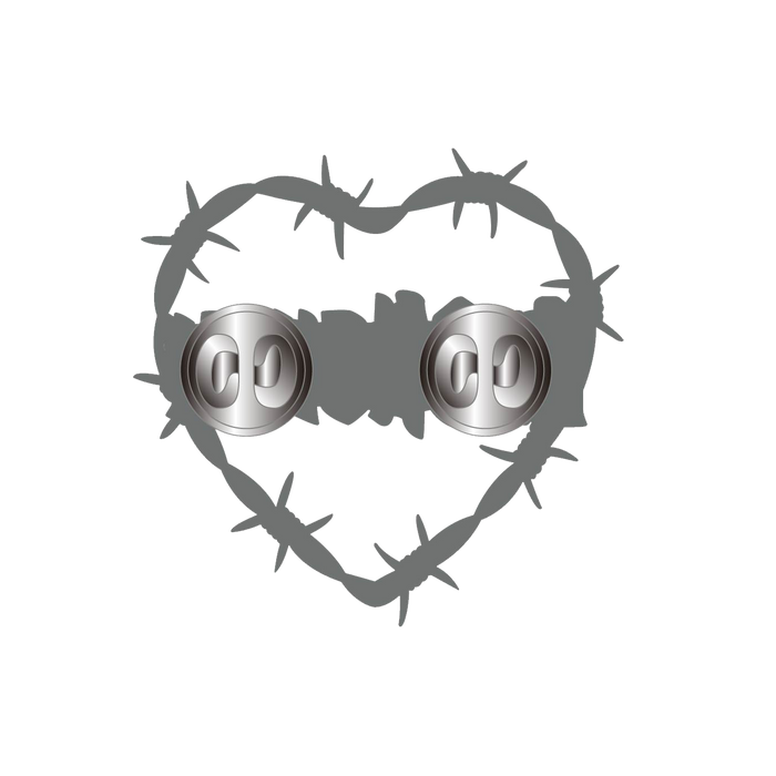 Badflower Heart Pin back