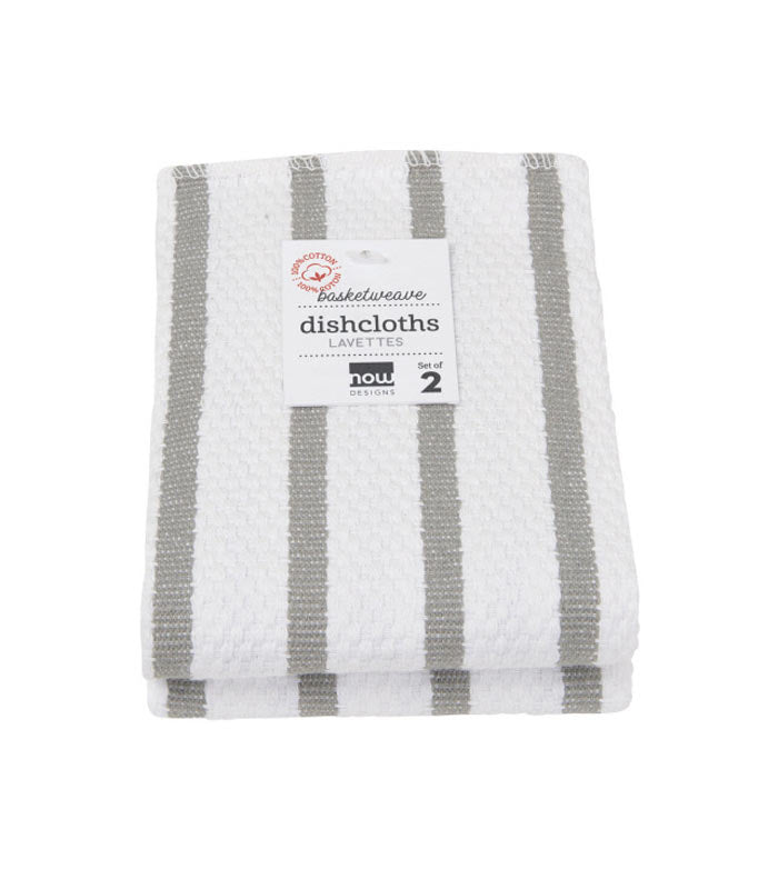 NOW Designs London Grey Basketweave Dishcloth at Culinary Apple