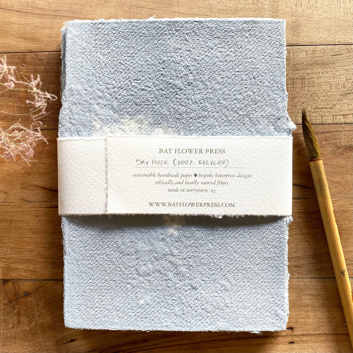 Bat Flower Press Sky handmade paper set with envelopes
