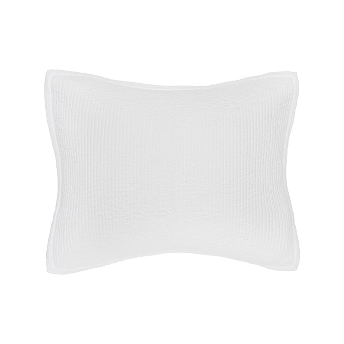 A bennett white quilt standard sham.