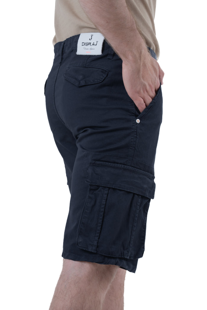 Bermuda in cotone regular Cargo Blu SS26