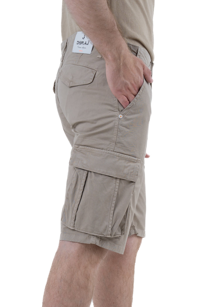 Bermuda in cotone regular Cargo Sabbia SS26