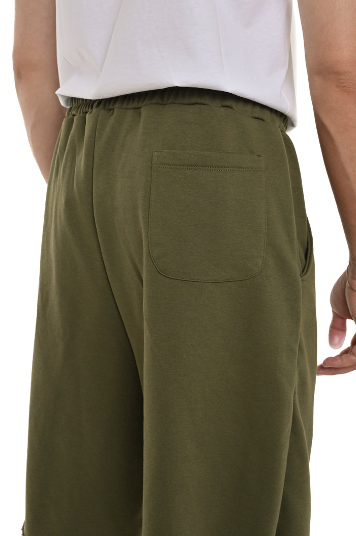 Bermuda in cotone regular DPE 2433 verde SS25