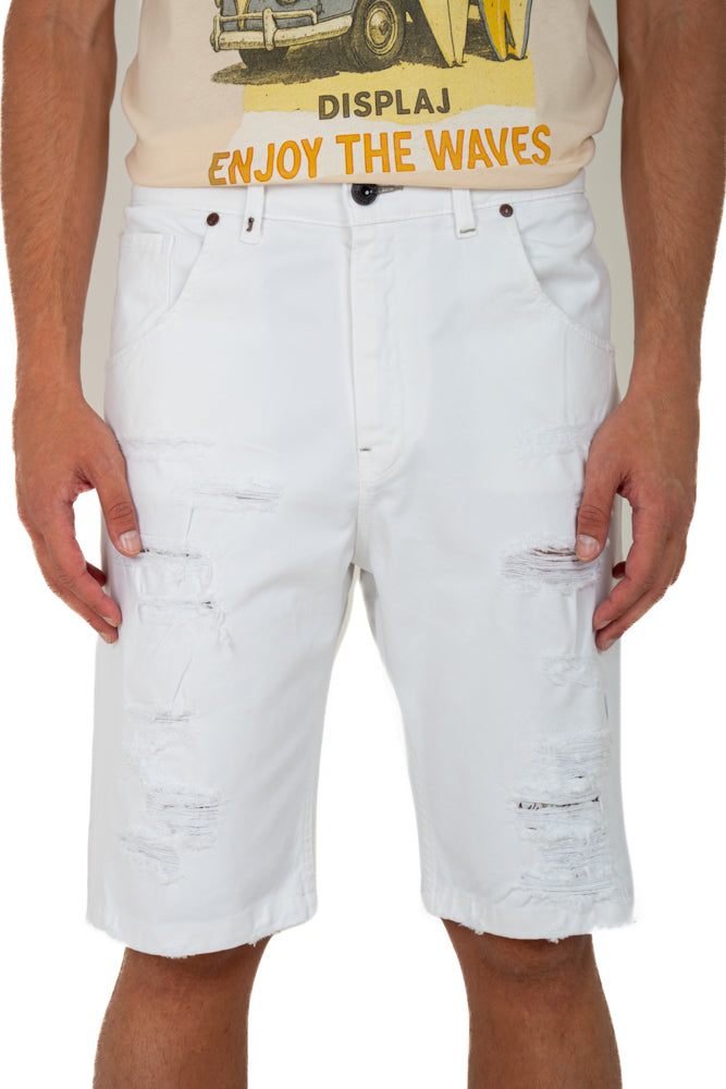 Bermuda in cotone regular GIS e24 Bianco SS26