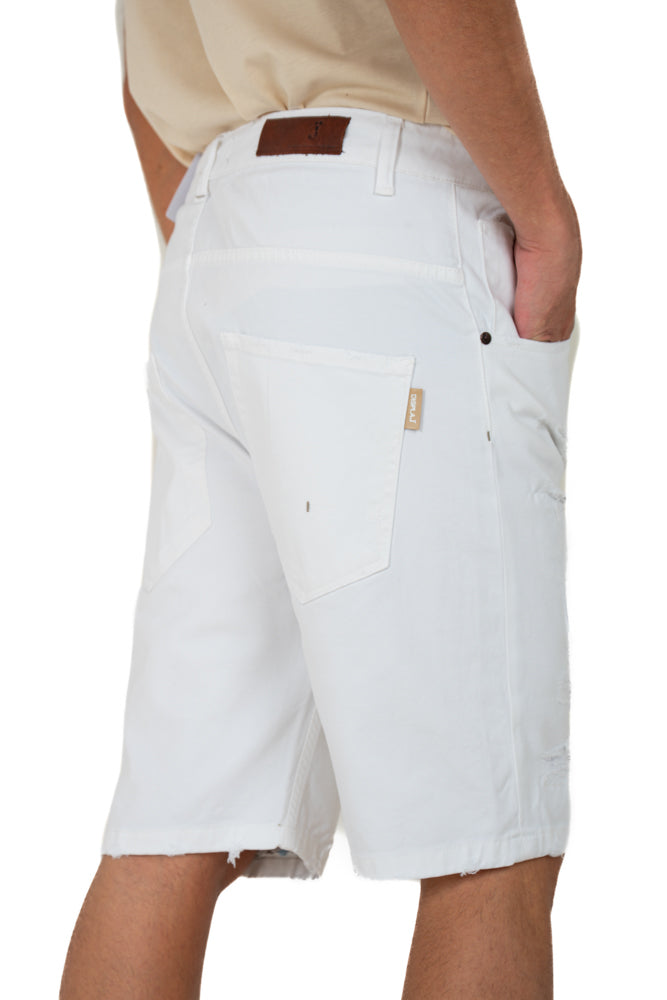 Bermuda in cotone regular GIS e24 Bianco SS26