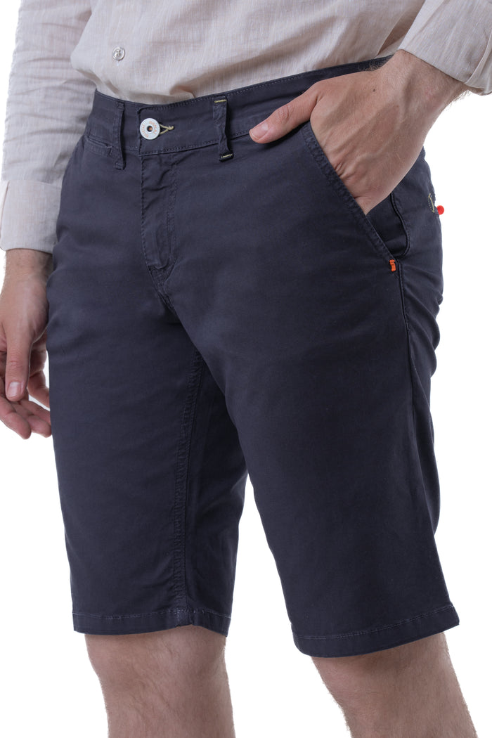 Bermuda in cotone slim Martin Sant blu SS25