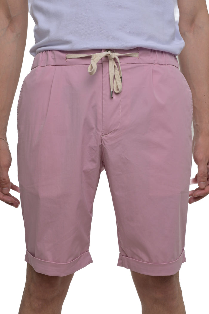 Bermuda in cotone slim Split Ciondolo SS25