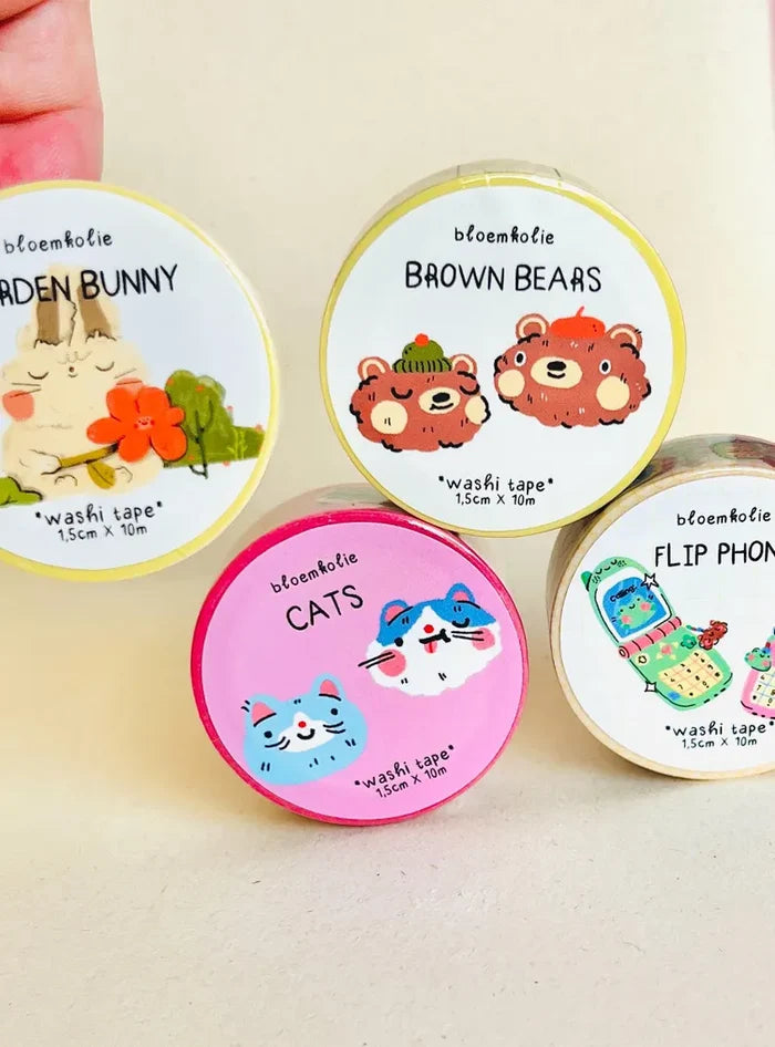 Bloemkolie - Brown Bears Washi Tape